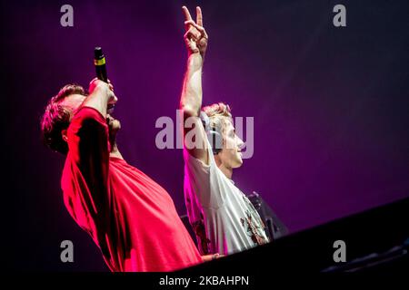 I Chainsmokers si esibiranno dal vivo all'Ippodromo SNAI di Milano, 28 giu 2017 (Foto di Mairo Cinquetti/NurPhoto) Foto Stock