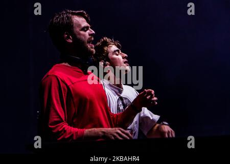 I Chainsmokers si esibiranno dal vivo all'Ippodromo SNAI di Milano, 28 giu 2017 (Foto di Mairo Cinquetti/NurPhoto) Foto Stock