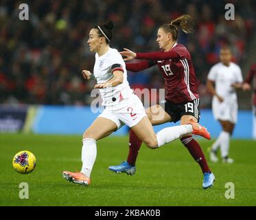 Lucy Bronze of England Donne durante il Women's International friendly tra Inghilterra Donne e Germania Donne allo stadio di Wembley a Londra, Inghilterra il 09 novembre 2019 (Photo by Action Foto Sport/NurPhoto) Foto Stock