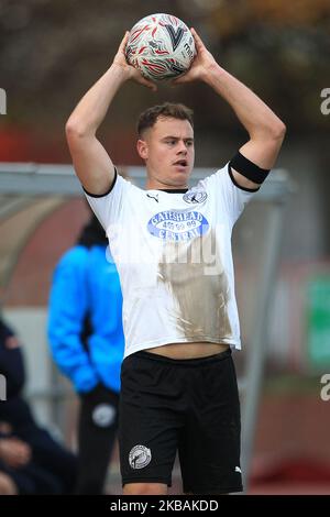 Alex Nicholson di Gateshead durante la partita della fa Cup tra Gateshead e Oldham Athletic al Gateshead International Stadium, Gateshead, domenica 10th novembre 2019. (Foto di Mark Fletcher/MI News/NurPhoto) Foto Stock