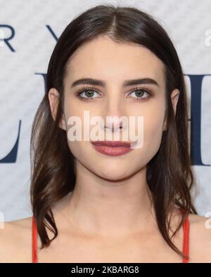 BEVERLY HILLS, LOS ANGELES, CALIFORNIA, USA - 11 NOVEMBRE: Emma Roberts arriva alla Los Angeles Premiere of HBO Documentary Films 'Very Ralph' che si tiene al Paley Center for Media il 11 novembre 2019 a Beverly Hills, Los Angeles, California, Stati Uniti. (Foto di Image Press Agency/NurPhoto) Foto Stock