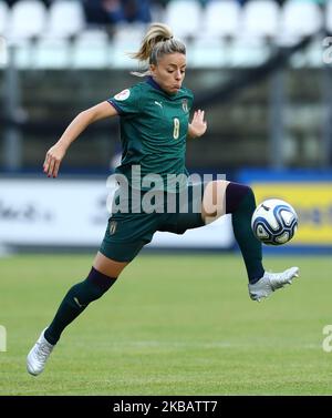 Martina Rosqui in occasione della partita dei qualificatori del Campionato UEFA euro 2021 Italia contro Malta allo Stadio Teofilone Patini di Castel di Sangro il 12 novembre 2019 (Foto di Matteo Ciambelli/NurPhoto) Foto Stock