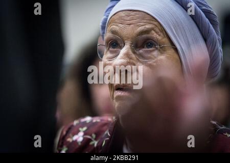 Emma Bonino partecipa all'Assemblea Nazionale +Europe Party il 16 novembre 2019 a Roma (Foto di Andrea Ronchini/NurPhoto) Foto Stock