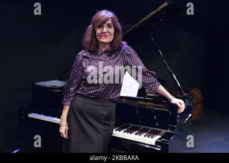 La scrittrice Elvira Lindo durante la presentazione del ragazzo e della Bestia (El Niño y la bestia) a Madrid. 21 novembre 2019 Spagna (Foto di Oscar Gonzalez/NurPhoto) Foto Stock