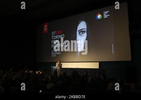 Emanuela Martini all'inaugurazione del 37th° Torino Film Festival al Cinema massimo il 22 novembre 2019 a Torino. (Foto di Massimiliano Ferraro/NurPhoto) Foto Stock