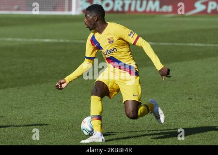 Ousmane Dembele del FC Barcelona durante la Liga partita tra CD Leganes e FC Barcelona allo stadio Butarque di Leganes, Spagna. Novembre 23, 2019. (Foto di A. Ware/NurPhoto) Foto Stock