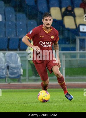 Lorenzo Pellegriniduring la Serie Italiana Una partita di calcio tra AS Roma e Brescia allo Stadio Olimpico di Roma, il 24 novembre 2019. (Foto di Silvia Lore/NurPhoto) Foto Stock