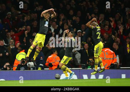 James Ward-Prowse, centrocampista di Southampton, festeggia dopo aver raggiunto un gol durante la Premier League inglese tra Arsenal e Southampton allo stadio Emirates , Londra, Inghilterra, il 23 novembre 2019. (Foto di Action Foto Sport/NurPhoto) Foto Stock