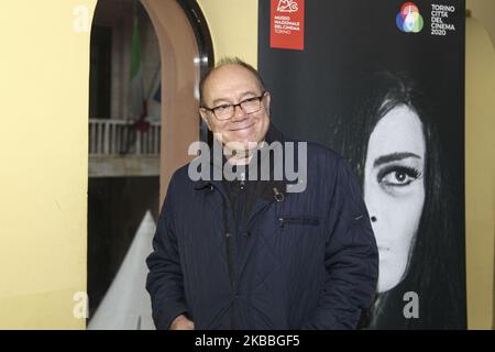 L'attore italiano Carlo Verdone, direttore ospite del Torino Film Festival 37th, prima della presentazione del film 'essere là' di Hal Ashby al Cinema massimo il 24 novembre 2019 a Torino. (Foto di Massimiliano Ferraro/NurPhoto) Foto Stock