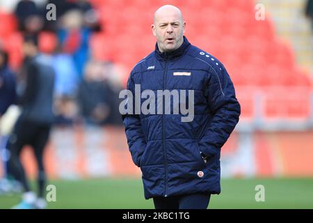 Hartlepool United assistant manager Joe Parkinson during the FA Cup match between Exeter City and Hartlepool United at St James' Park, Exeter on Sunday 1st December 2019. (Photo by Mark Fletcher/MI News/NurPhoto) Stock Photo