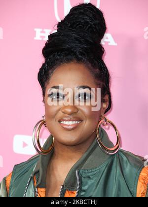 HOLLYWOOD, LOS ANGELES, CALIFORNIA, USA - 12 DICEMBRE: Rapsody arriva alle 2019 Billboard Women in Music presentate da YouTube Music tenutesi all'Hollywood Palladium il 12 dicembre 2019 a Hollywood, Los Angeles, California, Stati Uniti. (Foto di Xavier Collin/Image Press Agency/NurPhoto) Foto Stock