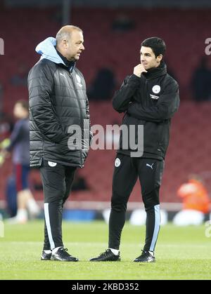 Assistente Coach Mikel Arteta di Manchester City durante la Premier League inglese tra l'Arsenal e Manchester City allo stadio Emirates , Londra, Inghilterra il 15 dicembre 2019. (Foto di Action Foto Sport/NurPhoto) Foto Stock