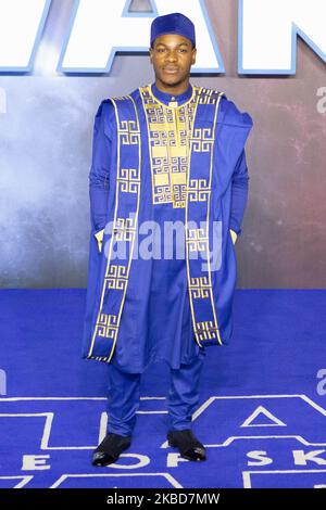 John Boyega partecipa a ''Star Wars: The Rise of Skywalker'' European Premiere a Cineworld Leicester Square il 18 dicembre 2019 a Londra (Photo by Robin Pope/NurPhoto) Foto Stock