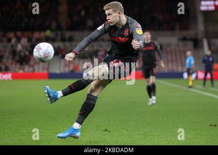 James McClean di Stoke City in azione durante la partita del campionato Sky Bet tra Middlesbrough e Stoke City al Riverside Stadium di Middlesbrough venerdì 20th dicembre 2019. (Foto di Mark Fletcher/MI News/NurPhoto) Foto Stock