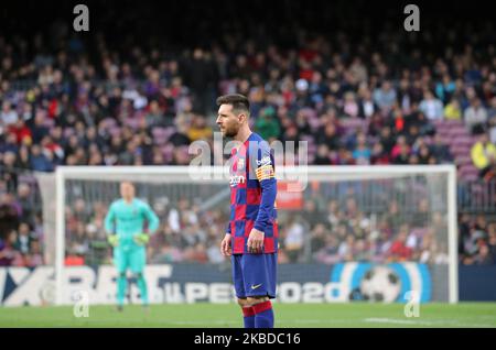 Leo messi durante la partita tra il FC Barcelona e il Deportivo Alaves, corrispondente alla settimana 18 della Liga Santander, disputata allo stadio Camp Nou, il 21th dicembre 2019, a Barcellona, Spagna. -- (Foto di Urbanandsport/NurPhoto) Foto Stock