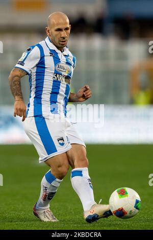 Cristian Galano di Pescara Calcio 1936 durante la partita italiana della Serie B 2019/2020 tra Pescara Calcio 1936 e Trapani Calcio 1905 allo Stadio Adriatico Giovanni Cornacchia il 22 dicembre 2019 a Pescara, Italia. (Foto di Danilo di Giovanni/NurPhoto) Foto Stock