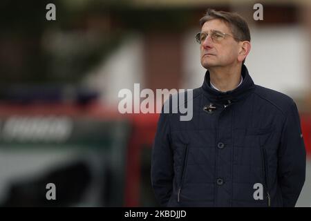 Luca Campedelli Presidente di A.C. Chievo Verona 1929 durante la partita italiana della Serie B 2019/2020 tra Pescara Calcio 1936 e A.C. Chievo Verona 1929 allo Stadio Adriatico Giovanni Cornacchia il 29 dicembre 2019 a Pescara. (Foto di Danilo di Giovanni/NurPhoto) Foto Stock