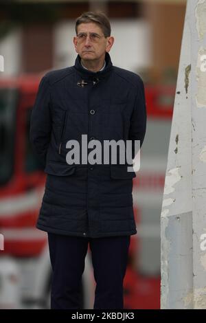 Luca Campedelli Presidente di A.C. Chievo Verona 1929 durante la partita italiana della Serie B 2019/2020 tra Pescara Calcio 1936 e A.C. Chievo Verona 1929 allo Stadio Adriatico Giovanni Cornacchia il 29 dicembre 2019 a Pescara. (Foto di Danilo di Giovanni/NurPhoto) Foto Stock