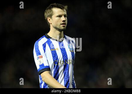 Mercoledì Julian Borner of Sheffield durante la partita del campionato Sky Bet tra il mercoledì di Sheffield e la città di Cardiff a Hillsborough, Sheffield, domenica 29th dicembre 2019. (Foto Mark Fletcher/MI News/NurPhoto) Foto Stock