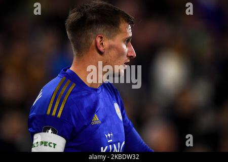 Marc Albighton (11) di Leicester City durante la partita della fa Cup Third Round tra Leicester City e Wigan Athletic al King Power Stadium di Leicester sabato 4th gennaio 2020. (Foto di Jon Hobley/MI News/NurPhoto) Foto Stock