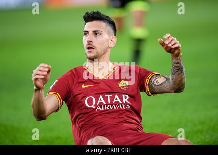 Lorenzo Pellegrini of AS Roma reacts during the Serie A match between AS Roma and Torino FC at Stadio Olimpico, Rome, Italy on 5 January 2020. (Photo by Giuseppe Maffia/NurPhoto) Stock Photo