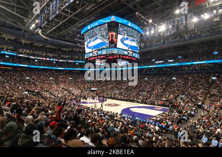 Vista generale della Scotiabank Arena durante il Toronto Raptors vsLos Angeles Clippers NBA gioco di stagione regolare alla Scotiabank Arena il 11 dicembre 2019 a Toronto, Canada (Foto di Anatoly Cherkasov/NurPhoto) Foto Stock
