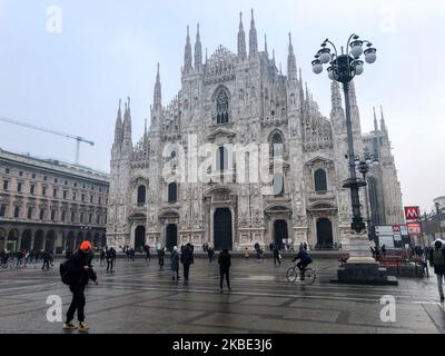 Vista generale di Milano, Italia, il 08 2020 gennaio (Foto di Mairo Cinquetti/NurPhoto) Foto Stock