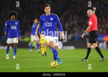 Dennis Praet (26) of Leicester City during the Premier League match between Leicester City and Southampton at the King Power Stadium, Leicester on Saturday 11th January 2020. (Photo by Jon Hobley/MI News/NurPhoto) Stock Photo