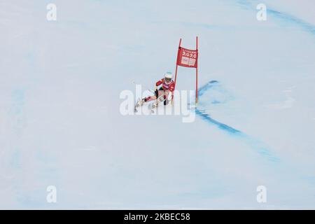 Gabriela HOPEK dalla Polonia compete nello Slalom gigante della Donna durante i Giochi Olimpici invernali della Gioventù di Losanna 2020 a Les Diablerets, Svizzera, il 12 gennaio 2020. (Foto di Dominika Zarzycka/NurPhoto) Foto Stock