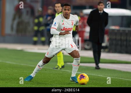 Lobo Silva Alex Sandro della Juventus FC durante la Serie Italiana Una partita del 2019/2020 tra AS Roma e Juventus FC allo Stadio Olimpico il 12 gennaio 2020 a Roma. (Foto di Danilo di Giovanni/NurPhoto) Foto Stock