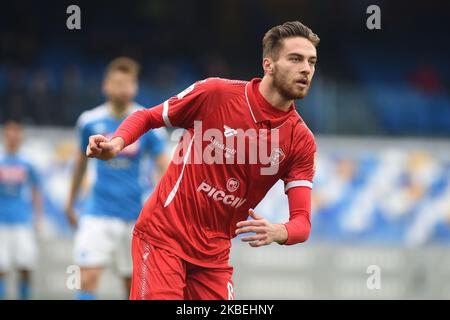 Filippo Sgarbi di C. Perugia durante la Tim Cup match tra SSC Napoli e A.C. Perugia allo Stadio San Paolo Napoli Italia il 14 gennaio 2020. (Foto di Franco Romano/NurPhoto) Foto Stock