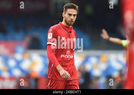 Filippo Sgarbi di C. Perugia durante la Tim Cup match tra SSC Napoli e A.C. Perugia allo Stadio San Paolo Napoli Italia il 14 gennaio 2020. (Foto di Franco Romano/NurPhoto) Foto Stock