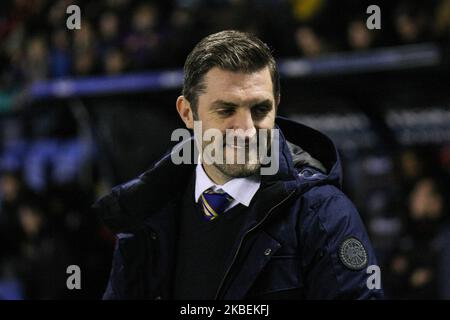 Sam Ricketts, Town Manager di Shrewsbury, durante il terzo turno di riproduzione della fa Cup tra Shrewsbury Town e Bristol City a Greenhous Meadow, Shrewsbury, martedì 14th gennaio 2020. (Foto di Simon Newbury/MI News/NurPhoto) Foto Stock