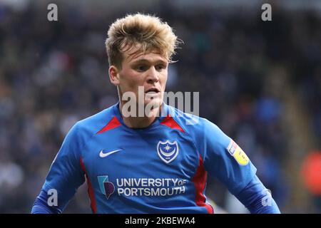 Cameron McGeehan of Portsmouth FC in action during the Sky Bet League 1 match between Bolton Wanderers and Portsmouth at the Reebok Stadium, Bolton on Saturday 18th January 2020. (Photo by Tim Markland/MI News/NurPhoto) Stock Photo