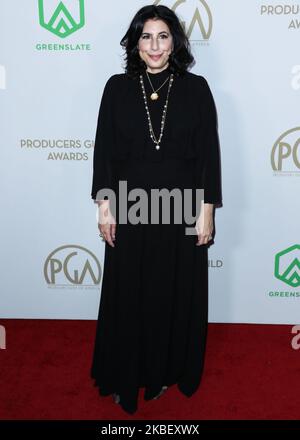 HOLLYWOOD, LOS ANGELES, CALIFORNIA, USA - 18 GENNAIO: Il produttore sue Kroll arriva al 31st° Annual Producers Guild Awards tenutosi all'Hollywood Palladium il 18 gennaio 2020 a Hollywood, Los Angeles, California, Stati Uniti. (Foto di Xavier Collin/Image Press Agency/NurPhoto) Foto Stock