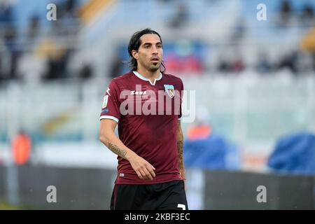 Walter Lopez di US Salernitana 1919 durante la partita di Serie B tra Delfino Pescara 1936 e US Salernitana 1919 allo Stadio Adriatico, Pescara, Italia il 19 gennaio 2020 (Foto di Giuseppe Maffia/NurPhoto) Foto Stock