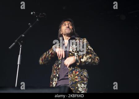 Antonio Carmona della nuova band spagnola di flamenco Ketama suona sul palco a la Riviera il 23 gennaio 2020 a Madrid, Spagna. (Foto di Oscar Gonzalez/NurPhoto) Foto Stock