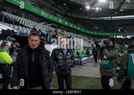 Jürgen Klinsmann, allenatore capo di Hertha BSC guarda prima della 1. Partita della Bundesliga tra VfL Wolfsburg e Hertha BSC alla Volkswagen Arena il 25 gennaio 2020 a Wolfsburg, Germania. (Foto di Peter Niedung/NurPhoto) Foto Stock