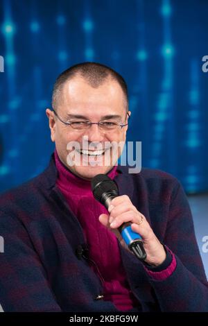 Paolo Giordano durante il programma televisivo 'Domenica IN', a Roma, Italia, il 26 gennaio 2020. (Foto di Mauro Fagiani/NurPhoto) Foto Stock