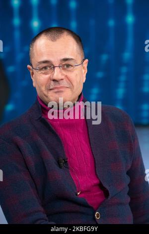 Paolo Giordano durante il programma televisivo 'Domenica IN', a Roma, Italia, il 26 gennaio 2020. (Foto di Mauro Fagiani/NurPhoto) Foto Stock