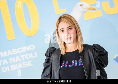 Sabrina Martina durante il film fotovideo 'odio l'Estate' al Cinema Adriano di Roma, il 27 gennaio 2020. (Foto di Mauro Fagiani/NurPhoto) Foto Stock