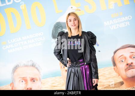 Sabrina Martina durante il film fotovideo 'odio l'Estate' al Cinema Adriano di Roma, il 27 gennaio 2020. (Foto di Mauro Fagiani/NurPhoto) Foto Stock