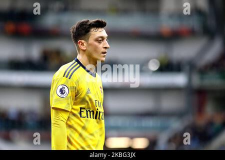 Arsenals Mesut Ozil in action during the Premier League match between Burnley and Arsenal at Turf Moor, Burnley on Sunday 2nd February 2020. (Photo by Tim Markland/MI News/NurPhoto) Foto Stock