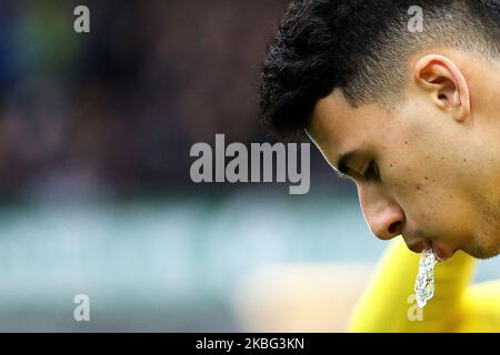 Arsenali Gabriel Martinelli in azione durante la partita della Premier League tra Burnley e Arsenal a Turf Moor, Burnley domenica 2nd febbraio 2020. (Foto di Tim Markland/MI News/NurPhoto) Foto Stock