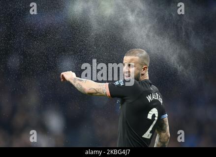 Kyle Walker di Manchester City durante la partita della Premier League tra Tottenham Hotspur e Manchester City il 02 2020 febbraio presso il Tottenham Hotspur Stadium, Londra, Inghilterra. (Foto di Action Foto Sport/NurPhoto) Foto Stock