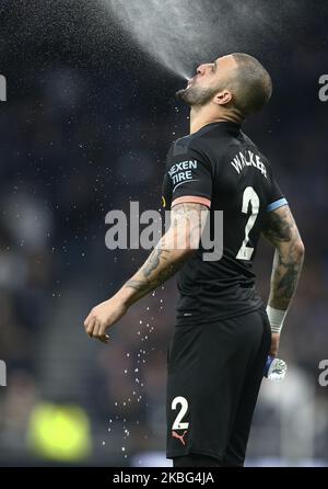 Kyle Walker di Manchester City durante la partita della Premier League tra Tottenham Hotspur e Manchester City il 02 2020 febbraio presso il Tottenham Hotspur Stadium, Londra, Inghilterra. (Foto di Action Foto Sport/NurPhoto) Foto Stock