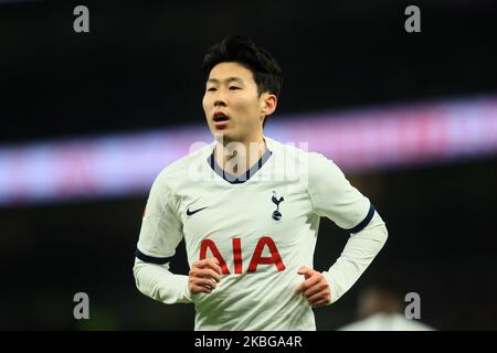 Tottenham’s Son Heung-min durante la partita della fa Cup tra Tottenham Hotspur e Southampton allo stadio Tottenham Hotspur di Londra mercoledì 5th febbraio 2020. (Foto di Leila Coker/MI News/NurPhoto) Foto Stock