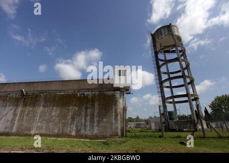 Vista del penitenziario N? 6 di Dolores, dove i dieci giocatori di rugby imputati per l'omicidio di Fernando Baez Sosa si sono tenuti il 18 gennaio nella città di Villa Gesell, in Argentina, il 6 febbraio 2020. (Foto di Carol Smiljan/NurPhoto) Foto Stock