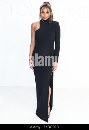 HOLLYWOOD, LOS ANGELES, CALIFORNIA, USA - 07 FEBBRAIO: Ciara arriva al Tom Ford: Autunno/inverno 2020 Fashion Show che si tiene presso Milk Studios il 7 febbraio 2020 a Hollywood, Los Angeles, California, Stati Uniti. (Foto di Xavier Collin/Image Press Agency/NurPhoto) Foto Stock