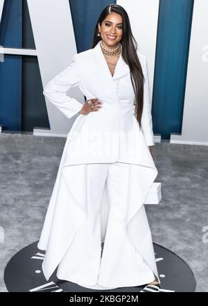 BEVERLY HILLS, LOS ANGELES, CALIFORNIA, USA - 09 FEBBRAIO: Lilly Singh arriva al 2020° Vanity Fair Oscar Party che si tiene al Walis Annenberg Center for the Performing Arts il 9 febbraio 2020 a Beverly Hills, Los Angeles, California, Stati Uniti. (Foto di Xavier Collin/Image Press Agency/NurPhoto) Foto Stock